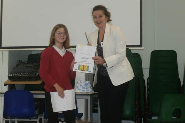 Mrs Ansell with Marli at Bourne School
