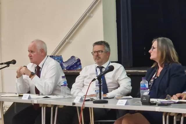 Graham Olway (pictured, centre) said ‘this isn't going to be easy to solve’ but the council ‘wants to make sure parents are more informed’. Photo: Sussex World