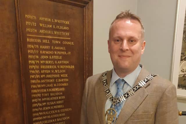 New Burgess Hill mayor Peter Chapman