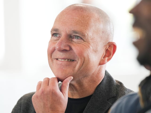 HRH the Duke of Edinburgh visited Brighton and Hove Albion training ground in Lancing. Pictured is Paul Barber. Picture: Eddie Mitchell