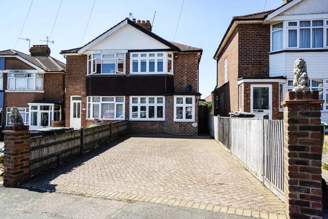 This semi detached two bedroom house with conservatory, large block paved driveway providing off road parking for multiple vehicles and a good size family friendly garden is on the market for £285,000 with PCM on Zoopla.