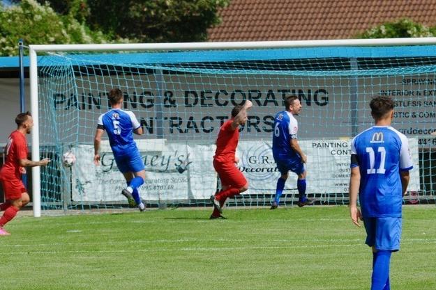 Action from Shoreham v Pagham in the SCFL premier division