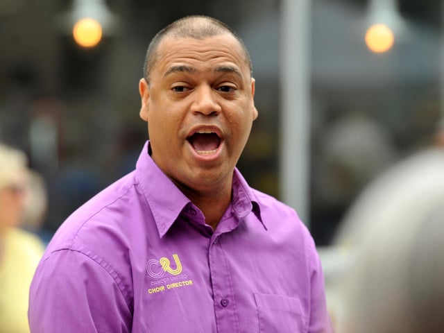 Andre Da Silva, musical director with OutSingCancer choir