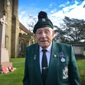 Remembrance Sunday in Battle on November 13 2022.85 year old Alan Hayward.