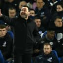 Brighton manager Roberto De Zerbi said his team played with ‘our DNA and character’ against Manchester City – but admitted they are not in a position to compete with the league’s best teams. (Photo by BEN STANSALL/AFP via Getty Images)