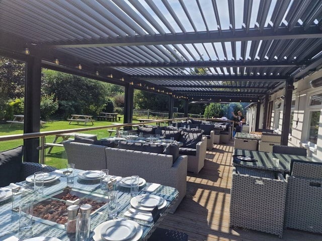AlFresco Dining overlooking the South Downs at TERRA Restaurant Sussex