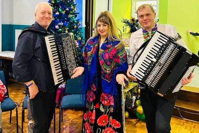 The Ukrainian community in Adur celebrated Christmas and the new year together at Shoreham Baptist Church on January 5
