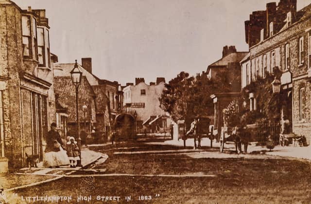 The oldest known image of the High Street, dated 1863