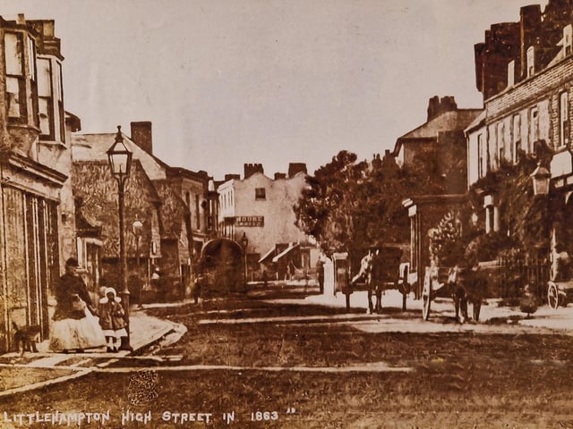 The oldest known image of the High Street, dated 1863