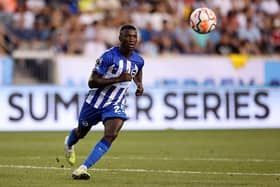 Moises Caicedo of Brighton & Hove Albion continues to be linked with  moves to Chelsea and Liverpool