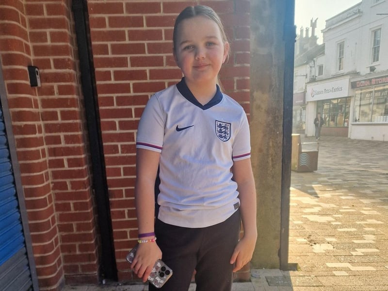 Sarah Fletcher sent in this picture of ten-year-old Paige as Footballer