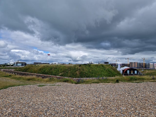 The Lord-Lieutenant of West Sussex, Lady Emma Barnard, has been given a tour of Shoreham Fort and shown the vision for the future before presenting the King's Award for Voluntary Service to the Friends of Shoreham Fort.