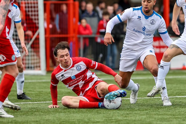 Action from Eastbourne Borough's home loss to Chelmsford City in National League South