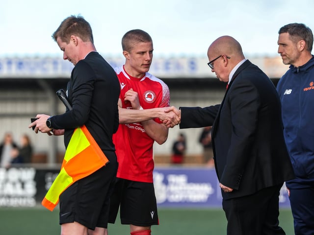 Action from Eastbourne Borough's 2-0 Ntional League South win against Slough Town at Priory Lane