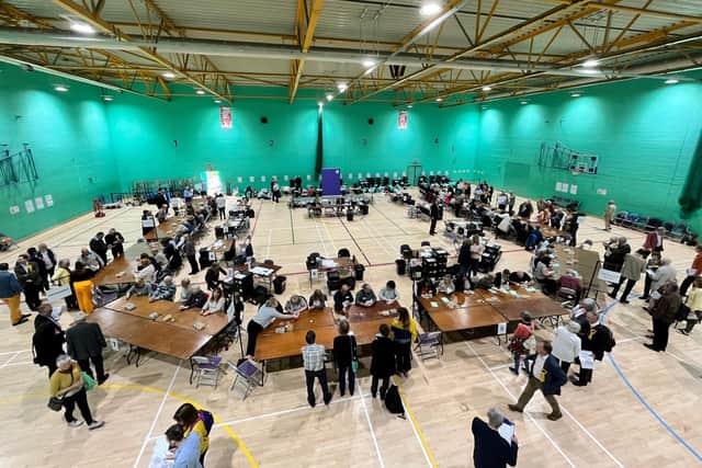 2023 local election count taking place in Westgate Leisure Centre today (Friday, May 5).