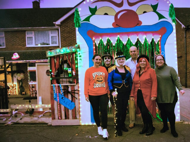 Halloween house at 5 Gillsmans Park, St Leonards, in aid of St Michael's Hospice. Photo by Frank Copper.