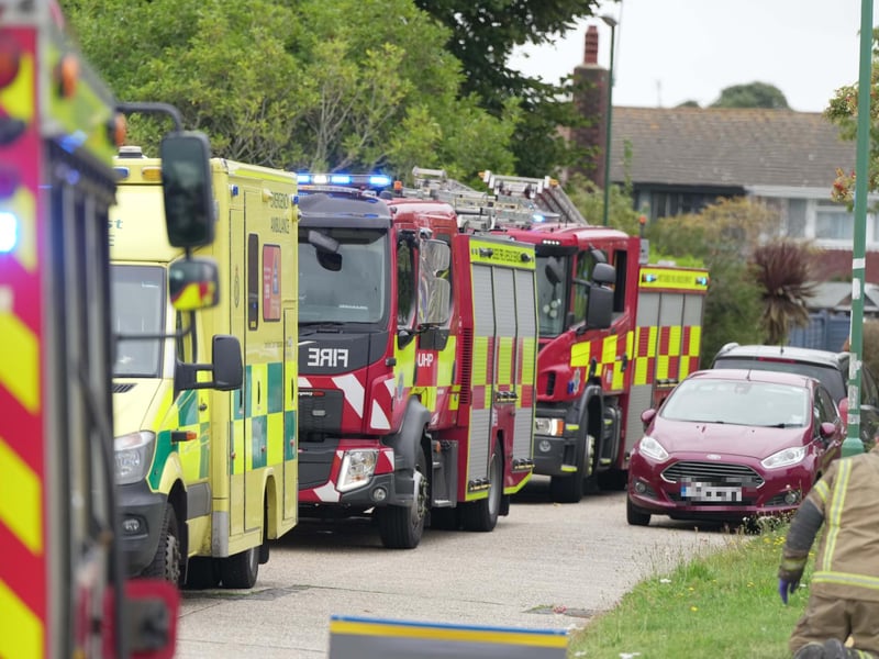 Firefighters at the scene. Picture: Sussex News and Pictures