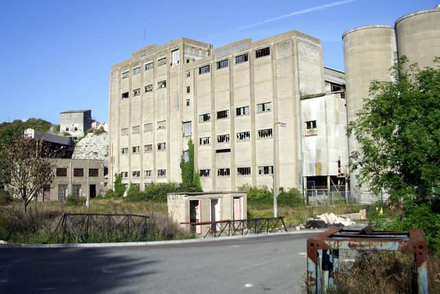 The old Shoreham Cement Works has been derelict for years