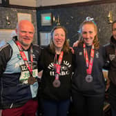 Andy, Cath, Ella and Paul after the London Marathon