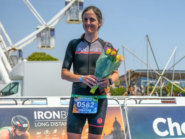 Podium pictures from the Eastbourne Triathlon Festival 2023