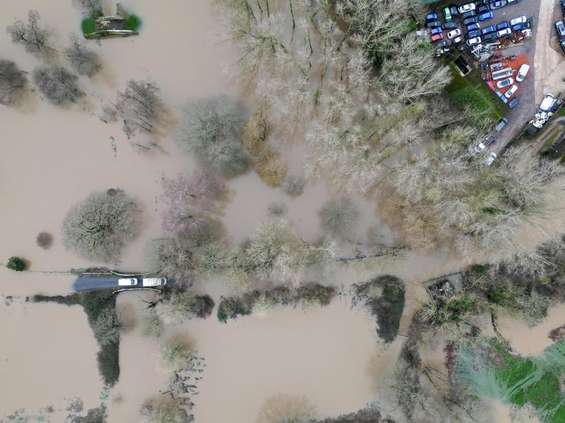West Sussex Fire & Rescue Service said they rescued two people from floodwater in Selham Road, Lodsworth, at 10.33am on Friday, January 5