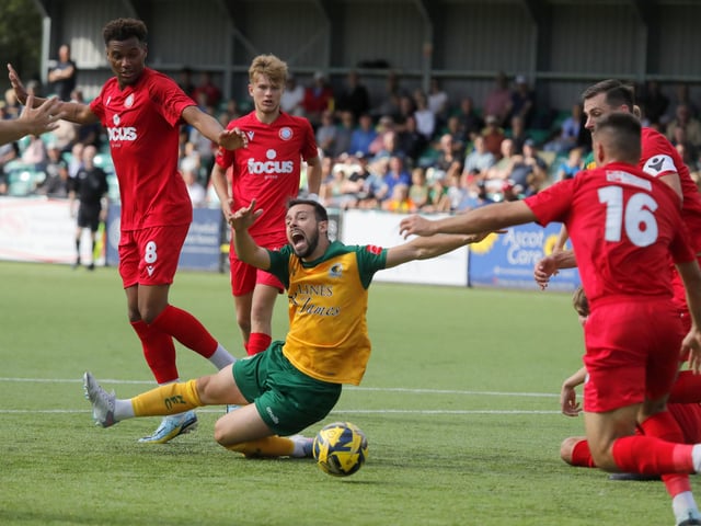 Action from Horsham's pre-season defeat to West Sussex neighbours Worthing