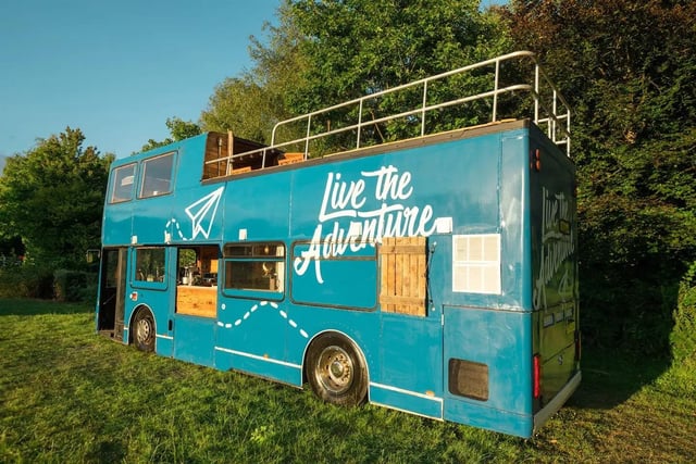A family friendly, converted double decker bus. Here, you can unwind in the rooftop hot tub after a day of wandering the Bluebell Woods, playing crazy golf on-site, exploring the nearby Ashdown Forest, getting lost in the Maize Maze or enjoying the on-site ice cream parlour. There are three beds on board and a fully-equipped kitchen, including a coffee machine. There is also a serene lake nearby. All bookings receive an exciting choice of itineraries. To book, visit: www.airbnb.co.uk/rooms/691151500767891828
