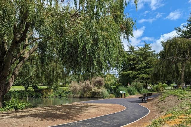Improvement works have been carried out to the pond area in Horsham Park. Photo contributed