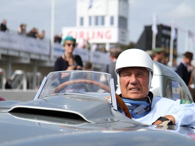 Sir Stirling Moss at the 2011 Goodwood Revival.