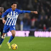 Joao Pedro of Brighton continues to be sidelined with a thigh injury