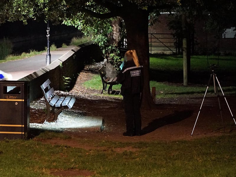 Pells Recreation Ground in Lewes has been taped off following a police incident on Saturday night (August 19).