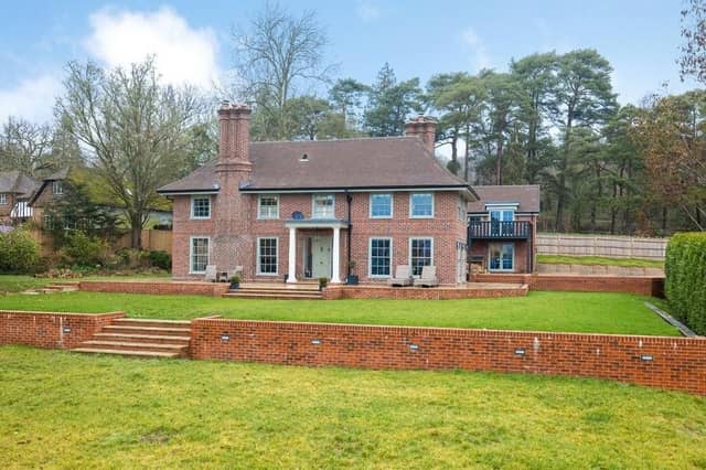 Landale House is completely refurbished and set behind high electric gates with sweeping views to the south