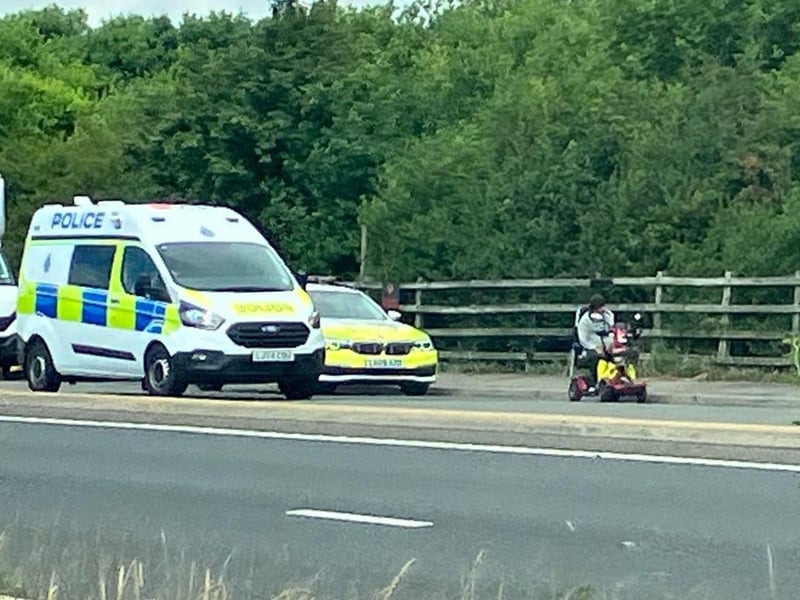 Police stop and assist mobility scooter on A27 carriageway in East Sussex