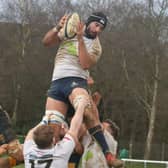 Jake Lake claims a lineout for Raiders at Sevenoaks | Picture: Colin Coulson