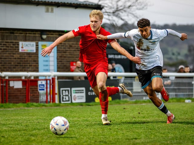 Action from Eastbourne Borough's brilliant 5-2 win away at Dover Athletic in the National League South