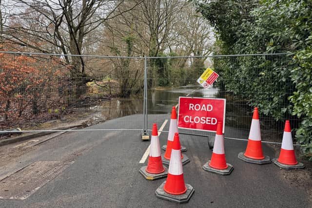 The road has been closed since before Christmas following flood damage