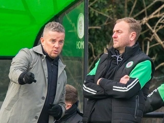 Burgess Hill Bbeat Corinthian 4-1 with two goals from Dan Perry and one each from Dave Martin and Martyn Box. Picture by Chris Neal
