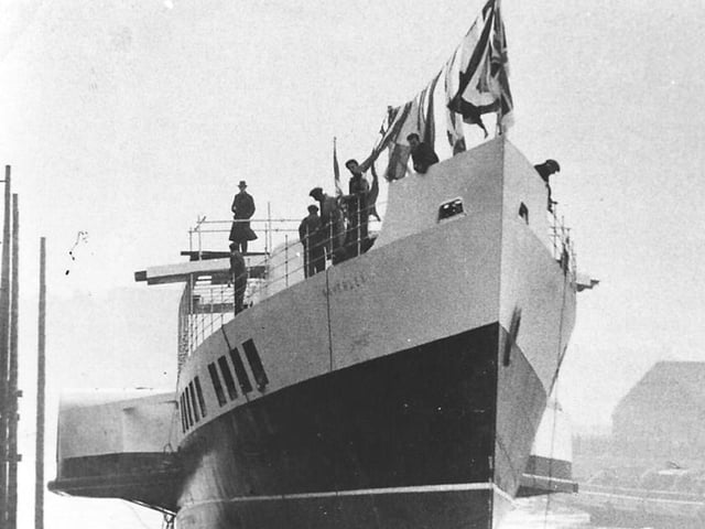 Waverley's launch on October 2, 1946.