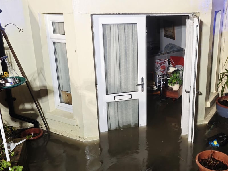 A number of properties in Littlehampton were flooded on February 18. Emergency services attended the scene. Picture: Eddie Mitchell