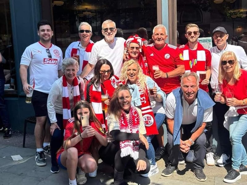 Ron with family and friends at Wembley | Picture: submiited