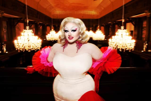 Victoria Scone is a Welsh drag performer and was one of the contestants of the third season of RuPaul's Drag Race UK