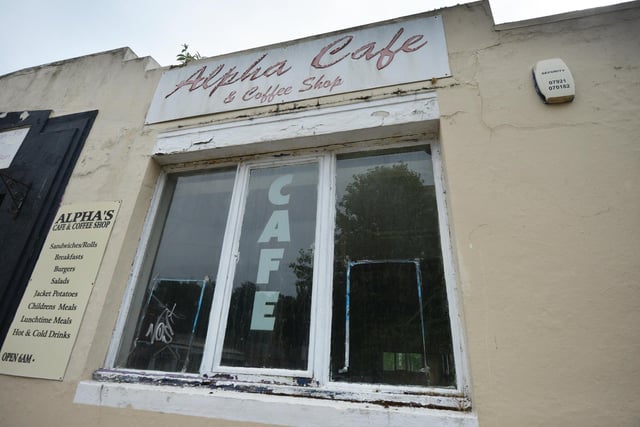 The old Alpha Cafe next to Warrior Square railway station in St Leonards.