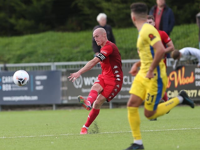 Action from Worthing FC's 1-1 draw with Taunton Town in National League South