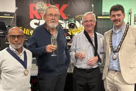 Alan Jenkins, David Spear, pictured with Haywards Heath Mayor, Duncun Pascoe and Deputy Mayor Abdul Bashar.