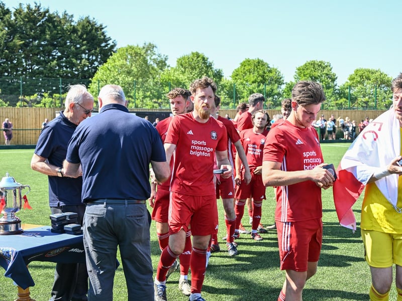 Hassocks FC win the 2024-25 Peter Bentley Cup