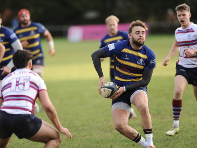 Action from Worthing Raiders' win over Wimbledon at Roundstone Lane in National two east
