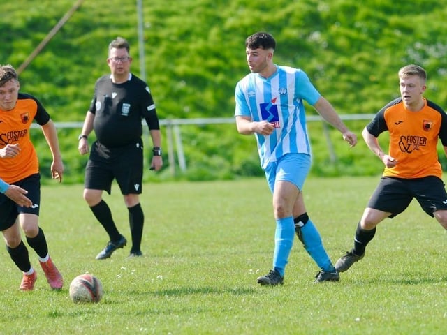 Action from Worthing United's win at home to Mile Oak in the SCFL Division 1
