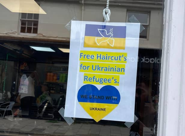 Ukrainian refugees are welcome at Bladez barbers in Shoreham