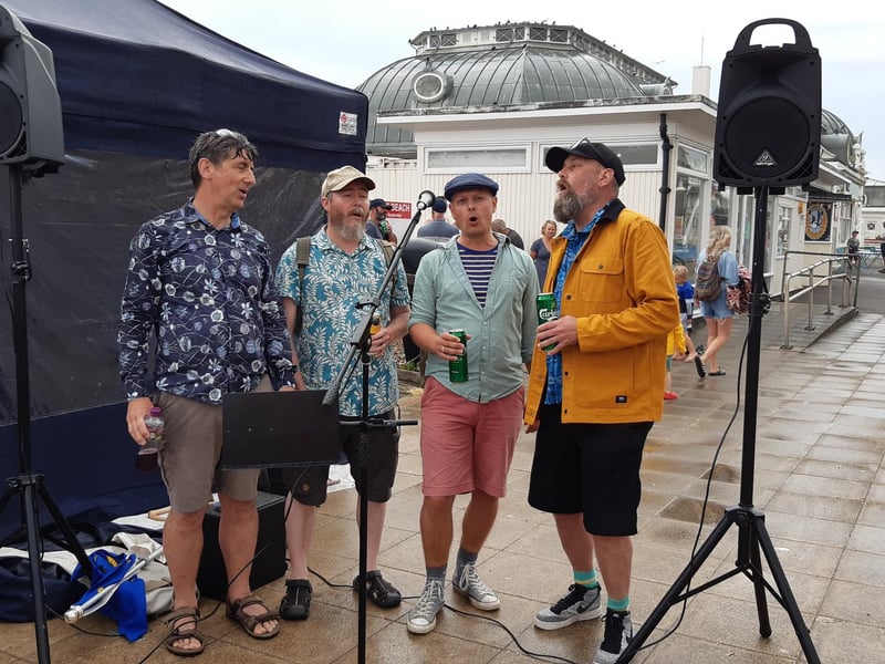 The Worthing Fishermen Society celebration on Sunday, bestowing honours upon Norman Bashford and his family