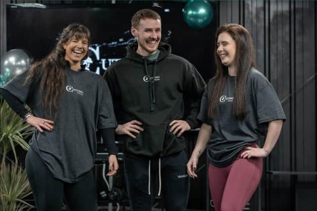 From the left Rebecca, Adam and Melissa: the personal trainers at Cutting Fitness
